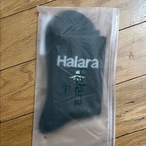 HALARA Dark Gray Casual Socks Unisex Black